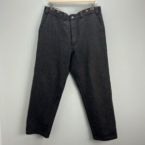 Vintage Codet Wool Pants Hunting Trousers Gray Plaid Windowpane Canada Mens 40
